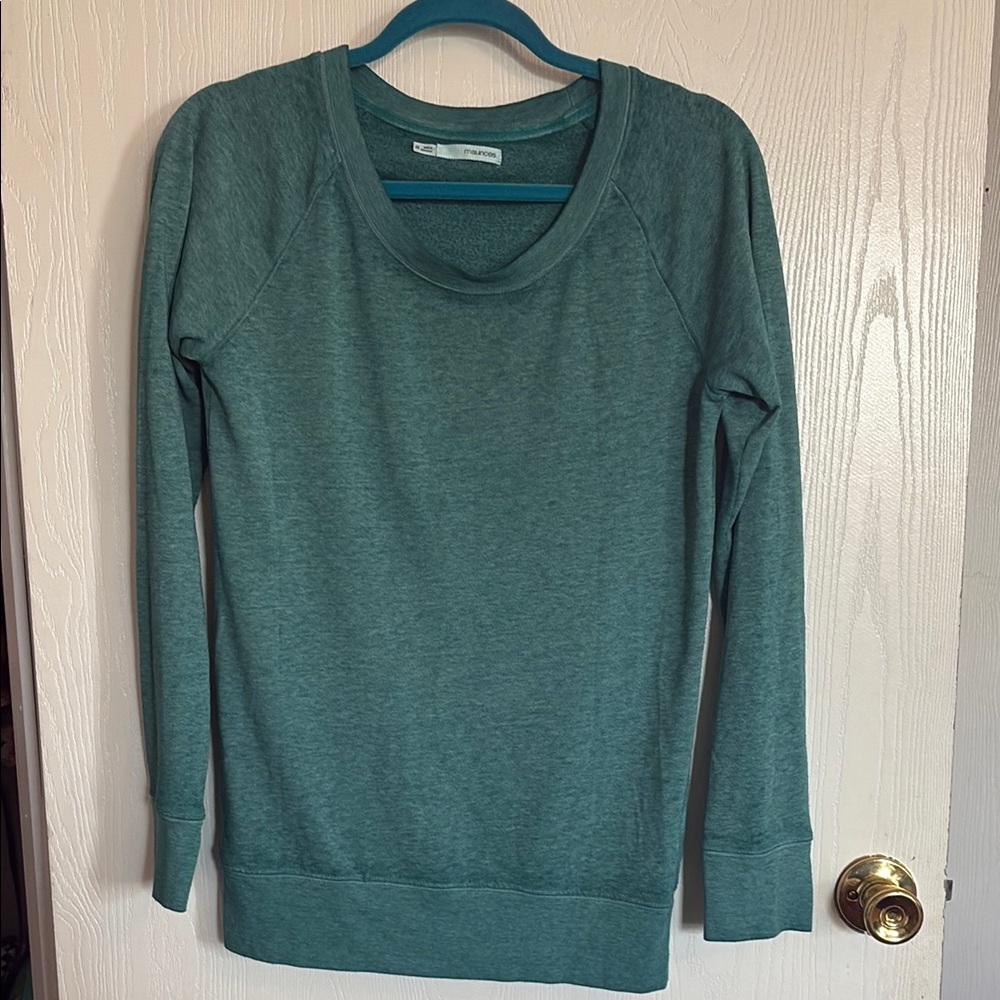 Maurices Aqua Long Sleeve Top